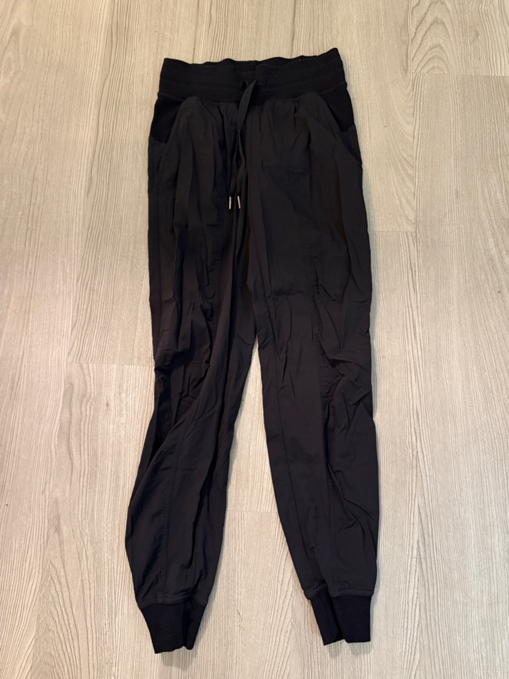 lululemon athletica Black Women's Track Joggers with Drawcord Waist